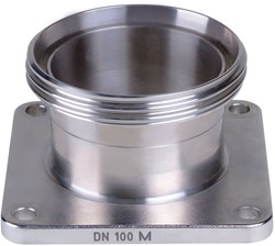 AKO Armaturen Socket end cover MUC, Threaded spigot (DIN) Stainless steel 1.4404 (AISI 316L) DN 100, MUC100M.50