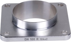 AKO Armaturen Socket end cover MUC, Weld-on ends (DIN) Stainless steel 1.4404 (AISI 316L) DN 100, MUC100R.50