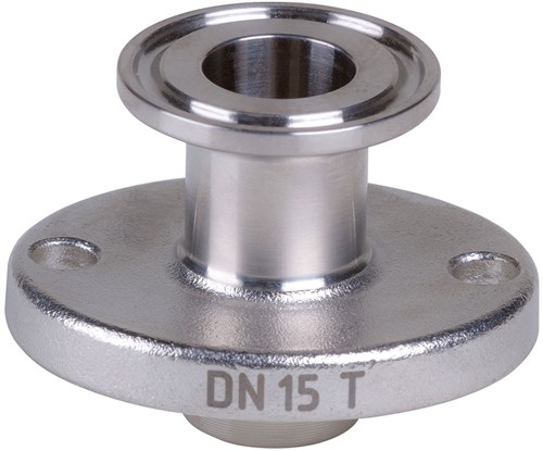 AKO Armaturen Muffendeckel MUC, Klemmstutzen (DIN, row A) Stainless steel 1.4404 (AISI 316L) DN 15, MUC15T.50