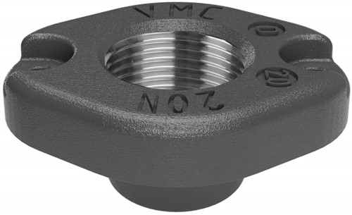 AKO Armaturen Eindkap MUC, binnendraad (ANSI / ASME) Alu, neutraal hard geanodiseerd DN 20, MUC20N.36