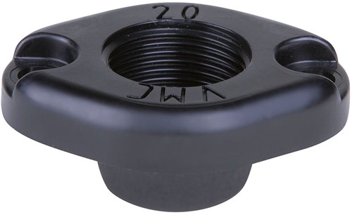 AKO Armaturen Socket end cover MUC, Internal thread (ANSI / ASME) POM (black, cond.) DN 20, MUC20N.73