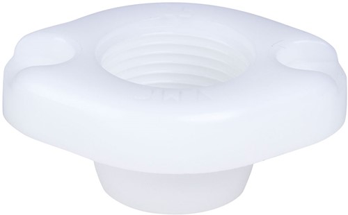 AKO Armaturen Socket end cover MUC, Internal thread (DIN) POM (white) DN 25, MUC25G.71