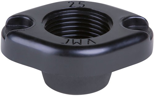 AKO Armaturen Muffendeckel MUC, Innengewinde (ANSI / ASME) POM (Schwarz, cond.) DN 25, MUC25N.73