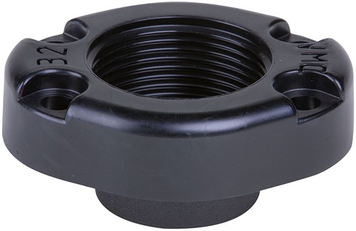 AKO Armaturen Socket end cover MUC, Internal thread (ANSI / ASME) POM (black, cond.) DN 32, MUC32N.73