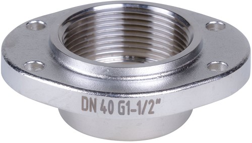 AKO Armaturen Socket end cover MUC, Internal thread (DIN) Stainless steel 1.4404 (AISI 316L) DN 40, MUC40G.50