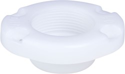 AKO Armaturen Socket end cover MUC, Internal thread (ANSI / ASME) POM (white) DN 40, MUC40N.71