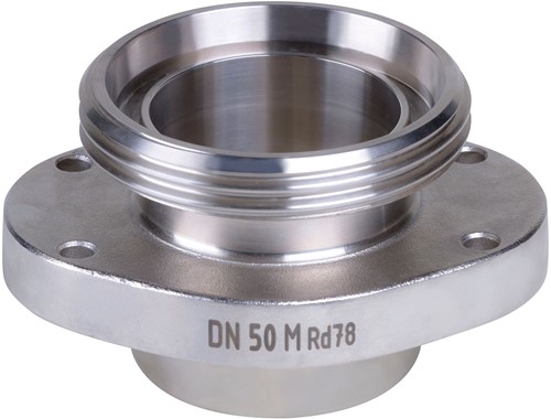 AKO Armaturen Muffendeckel MUC, Gewindestutzen (DIN) Stainless steel 1.4404 (AISI 316L) DN 50, MUC50M.50