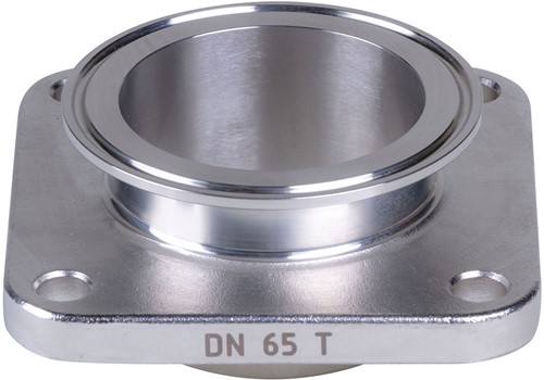 AKO Armaturen Muffendeckel MUC, Klemmstutzen (DIN, row A) Stainless steel 1.4404 (AISI 316L) DN 65, MUC65T.50