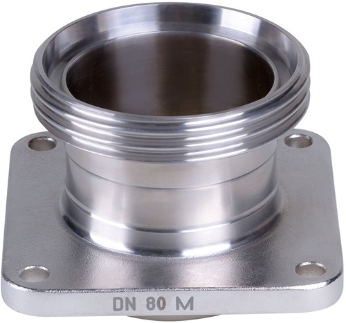 AKO Armaturen Socket end cover MUC, Threaded spigot (DIN) Stainless steel 1.4404 (AISI 316L) DN 80, MUC80M.50