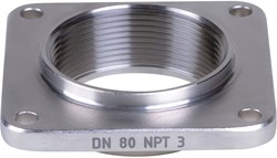 AKO Armaturen Eindkap MUC, binnendraad (ANSI / ASME) RVSl 1.4404 (AISI 316L) DN 80, MUC80N.50