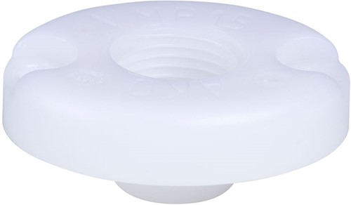 AKO Armaturen Eindkap MUMP, binnendraad (ANSI / ASME) POM (wit) DN 15, MUMP.015.71/NPT