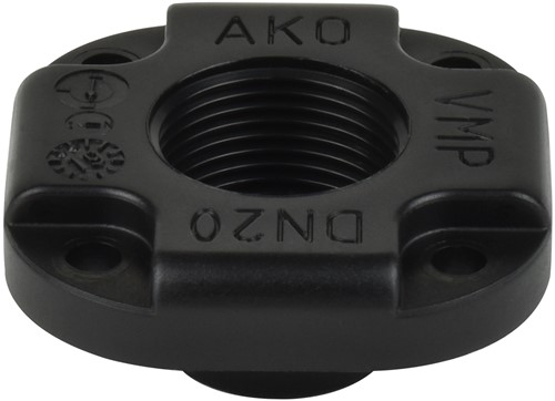 AKO Armaturen Muffendeckel MUMP, Innengewinde (ANSI / ASME) POM (Schwarz) DN 20, MUMP.020.72/NPT