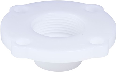 AKO Armaturen Socket end cover MUMP, Internal thread (ANSI / ASME) POM (white) DN 32, MUMP.032.71/NPT