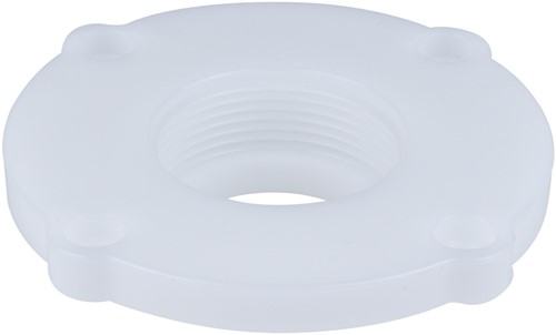 AKO Armaturen Socket end cover MUMP, Internal thread (ANSI / ASME) POM (white) DN 40, MUMP.040.71/NPT