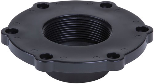 AKO Armaturen Socket end cover MUMP, Internal thread (DIN) POM (black) DN 50, MUMP.050.72