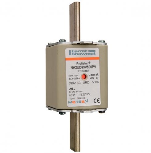 Räumungsverkauf Ebora Mersen Protistor-Sicherungseinsätze NH2UD69V500PV, Mersen Protistor-Sicherungseinsätze NH2UD69V500PV
