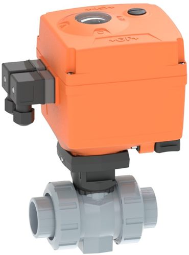 Georg Fischer Kogelkraan 127 ABS/EPDM d40DN32, Lijmmof Spanning: 100-230V, 199127086