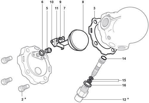 Spirax Sarco Dichtungsset für CA14/AE14/14SV Viton