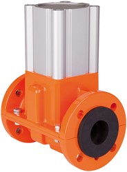 AKO Armaturen Pneumatisch bediende slangafsluiter OV, Flens (DIN) Aluminium/Neopreen DN 15, OV015.01.30P