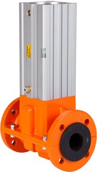 AKO Armaturen Pneumatisch bediende slangafsluiter OV, Flens (DIN) Aluminium/Neopreen DN 25, OV025.01.30PA