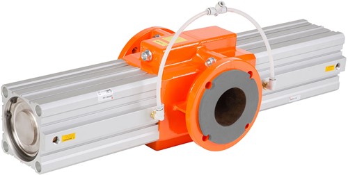 AKO Armaturen Mechanisches Schlauchquetschventil OV, Flansch (DIN) Aluminium/EPDM DN 65, OV065.04L.30PA2