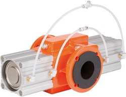 AKO Armaturen Pneumatisch bediende slangafsluiter OV, Flens (DIN) Aluminium/Neopreen DN 80, OV080.01.30P2