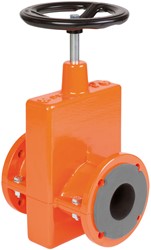 AKO Armaturen Handbediende slangafsluiter OV, Flens (DIN) Aluminium/EPDM DN 125, OV125.04L.30M