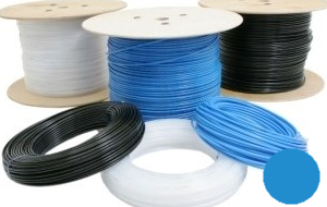 PE 4x2,7x0,65mm blauw/m