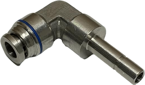 Roestvaststaal 316 Haakse Push-in koppeling spie 6-6 blauw, EBSS316-L-6-6 spie-BL Ebora