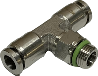 Roestvaststaal 316 T-koppeling Push-in EBSS316-T-6-1/8