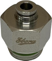 Edelstahl 316 Steckverschraubung Mit Rückschlagventil, das die Luft absperrt, wenn der Schlauch entfernt wird, EBSS316CV-1/2-6 Ebora