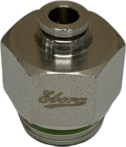 Edelstahl 316 Steckverschraubung Mit Rückschlagventil, das die Luft absperrt, wenn der Schlauch entfernt wird, EBSS316CV-1/2-6 Ebora