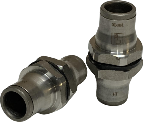 Sale Ebora Stainless Steel Bulkhead Coupling 12mm (set of 2), 38161200