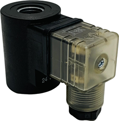 Räumungsverkauf FIP-Spule mit Stecker S12 24VAC für PVC-U-Magnetventil, SLS1024VAC+CNS024VAC