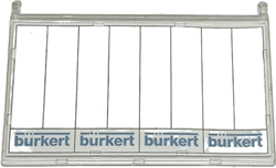 Uitverkoop Burkert Coderingsschild 8 voudig voor Ventieleiland 8644, 653744