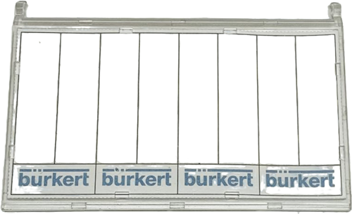Uitverkoop Burkert Coderingsschild 8 voudig voor Ventieleiland 8644, 653744
