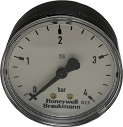 Sale Honeywell Manometer plastic 0-4bar case 63mm 1/4 mess rear connection, M07M-A4