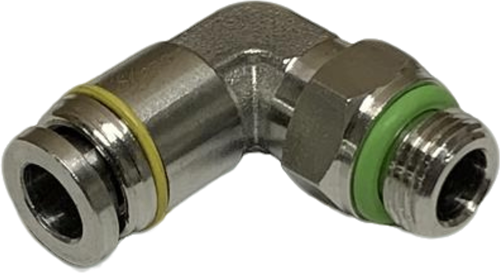 Edelstahl 316 Winkel Steckverschraubung 6-1/8 Gelb, EBSS316-L-6-1/8-YE Ebora