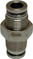 Stainless steel 316 bulkhead Push-in fitting 8-8, EBSS316-SD-8-8 Ebora