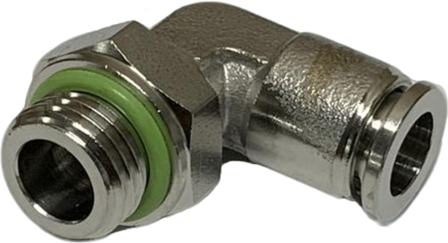 Roestvaststaal 316 haakse Push-in koppeling 8-1/4, EBSS316-L-8-1/4 Ebora