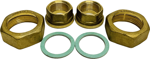 Räumungsverkauf Siemens ALG202B Set of 2 brass couplings 2-way, ALG20.2B
