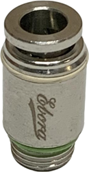 Edelstahl 316 Gerade Steckverschraubung Rund 6-1/8 Weiss, EBSS316-I-6-1/8-WH Ebora