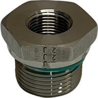 Räumungsverkauf Ebora Edelstahl 1.4571 Reduzier-Nippel 3/4 x 3/8 gerade, Ri 3/4 x 3/8 ES-2