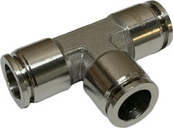 Stainless steel 316 T Push-in fitting 12-12-12, EBSS316-T-12-12 Ebora