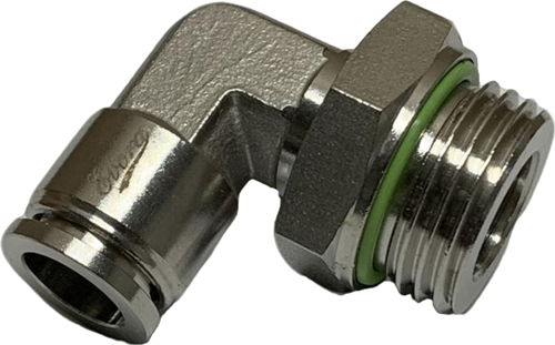 Roestvaststaal 316 haakse Push-in koppeling 10-1/2, EBSS316-L-10-1/2 Ebora