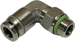 Edelstahl 316 Winkel Steckverschraubung 6-1/8 Weiss, EBSS316-L-6-1/8-WH Ebora