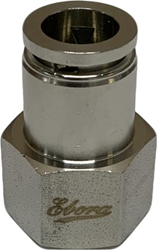 Stainless steel 316 Push-in fitting female 12-1/2, EBSS316-F-12-1/2 Ebora