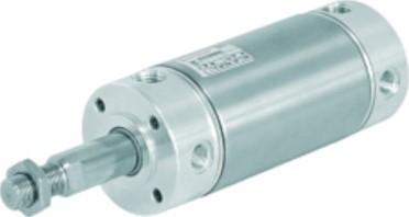 IMI Norgren Roundline dubbelwerkende cilinder, zijpoort, schroefdraaduiteinde, diameter 63 mm, slag 160 mm, RT/57263/M/160