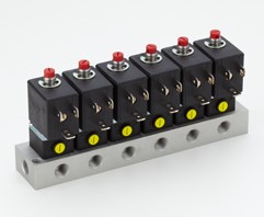 IMI Norgren Basisplaat Met 6 Magneetventiel 3/2 G1/8, DM/49/MDZ83J/T6