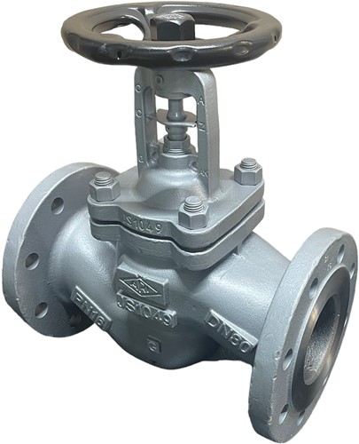 ARI-Armaturen flanged-Bellows shut-off valve FABA-Plus 22.046 DN150,PN16,EN-JS1049,regulating plug with marginal seat